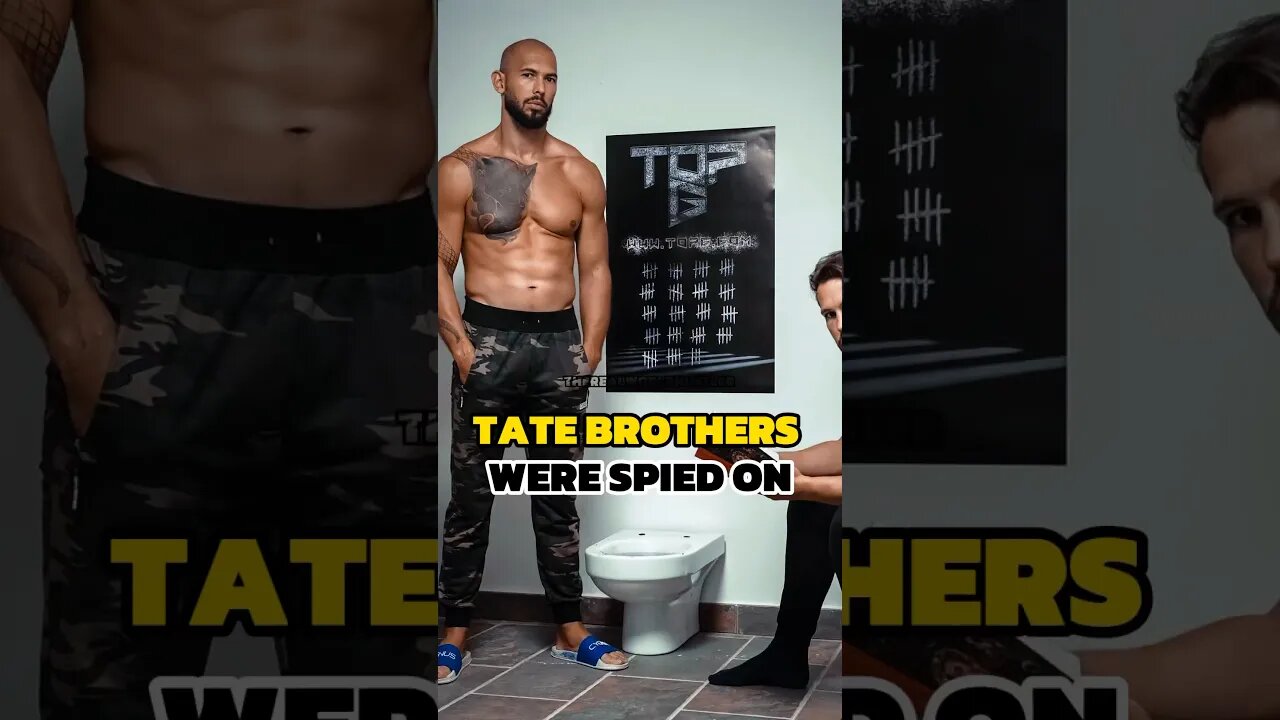 TATE BROTHERS SPIED ON IN JAIL #andrewtate #shorts