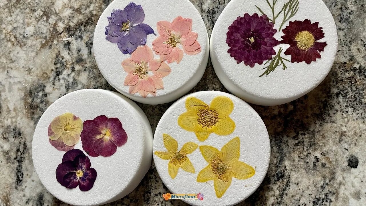 Pressed Flower Projects: Shower Steamers