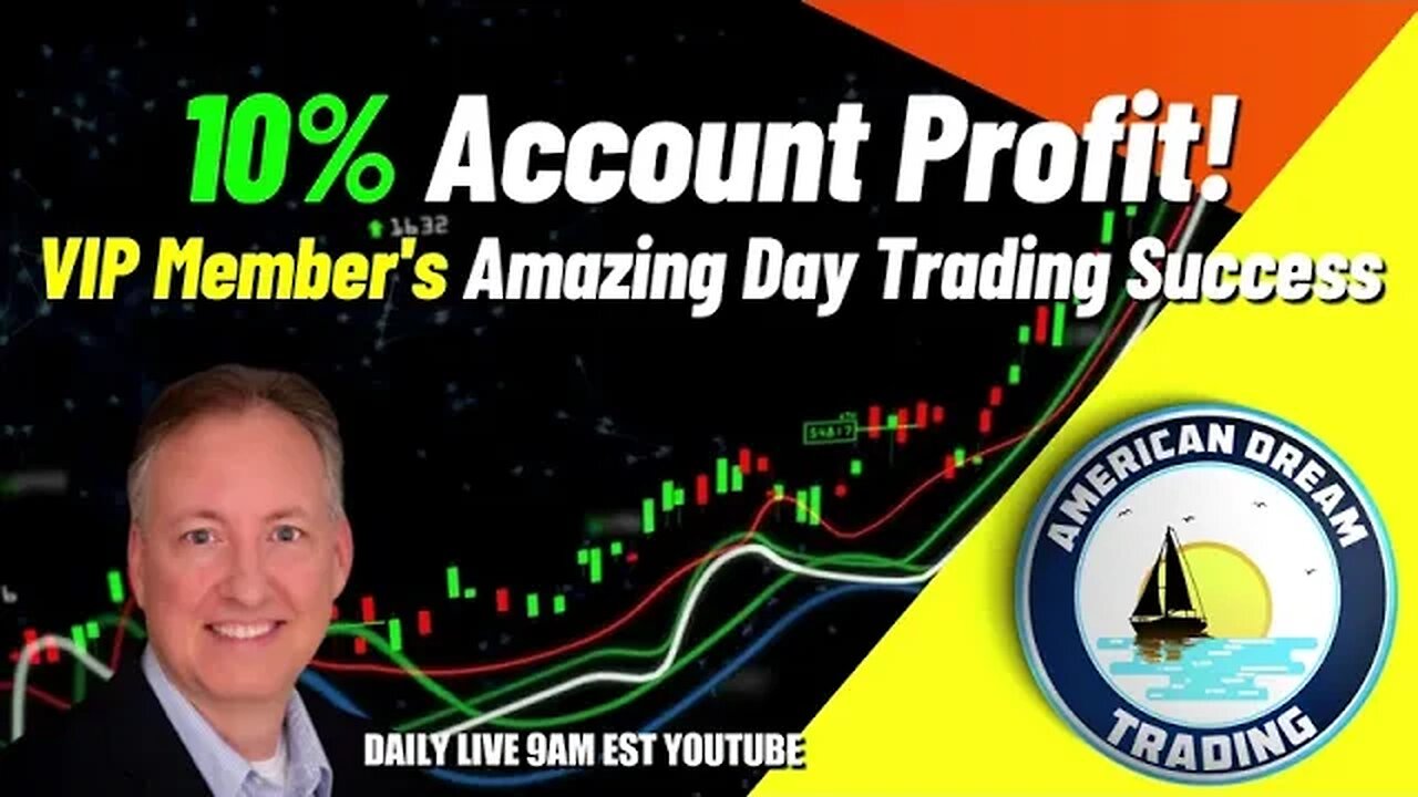 VIP Member's Journey To 10% Account Profit - Day Trading Success In The Stock Market