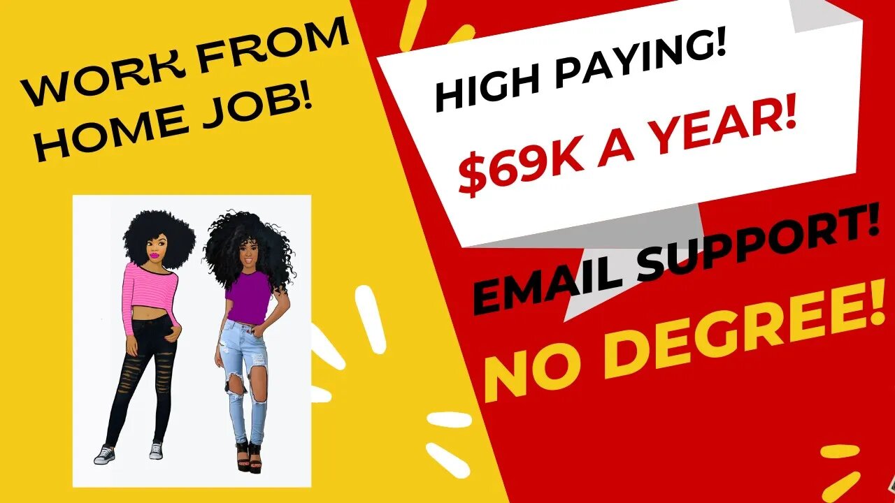 High Paying No Degree Work From Home Job Email Support Some Phone Calls WFH Job $69K A Year