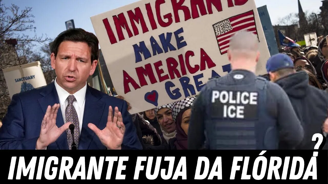 IMIGRANTES FUJA DA FLÓRIDA ? SALVE SE QUEM PUDER? Governador DESANTIS