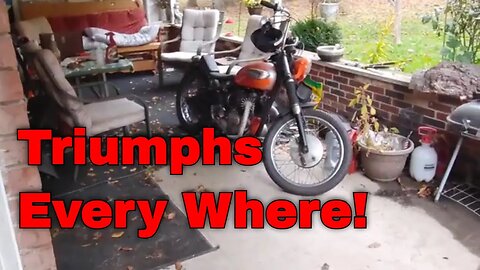 New Lost Wrench Garage 2.0 - Triumphs Every Where! #triumphspitfire #triumphbobber