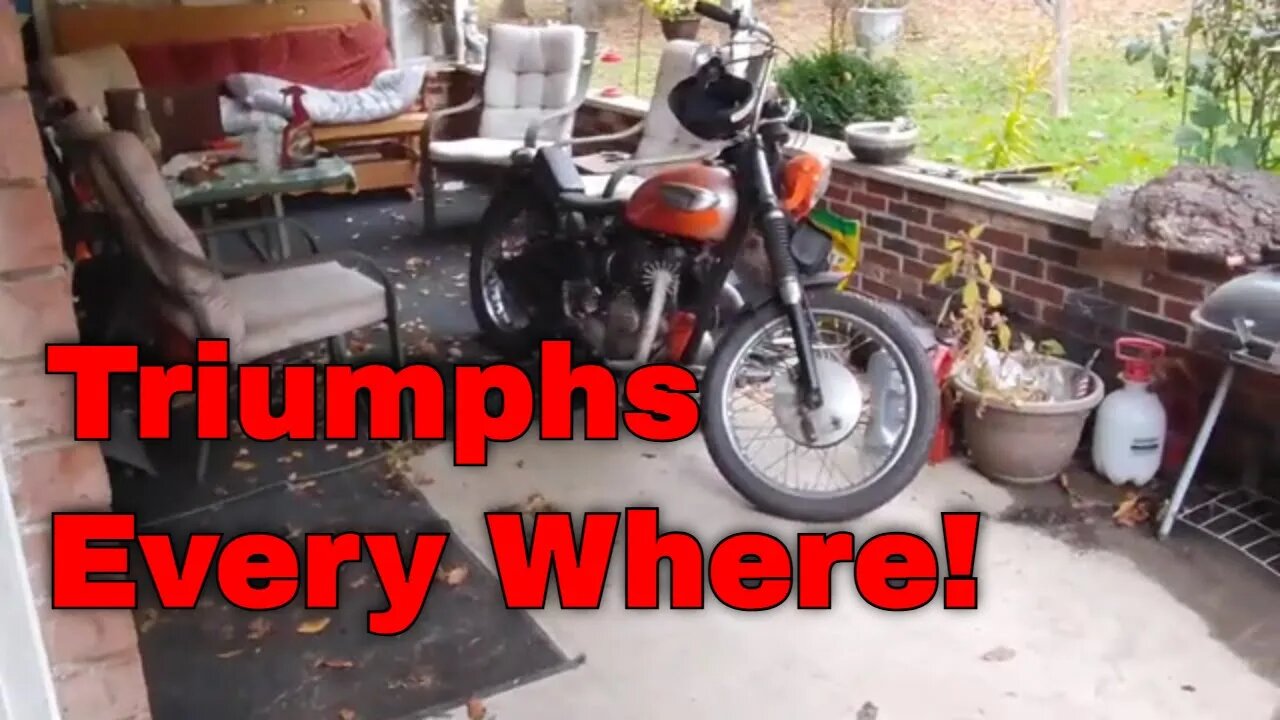 New Lost Wrench Garage 2.0 - Triumphs Every Where! #triumphspitfire #triumphbobber