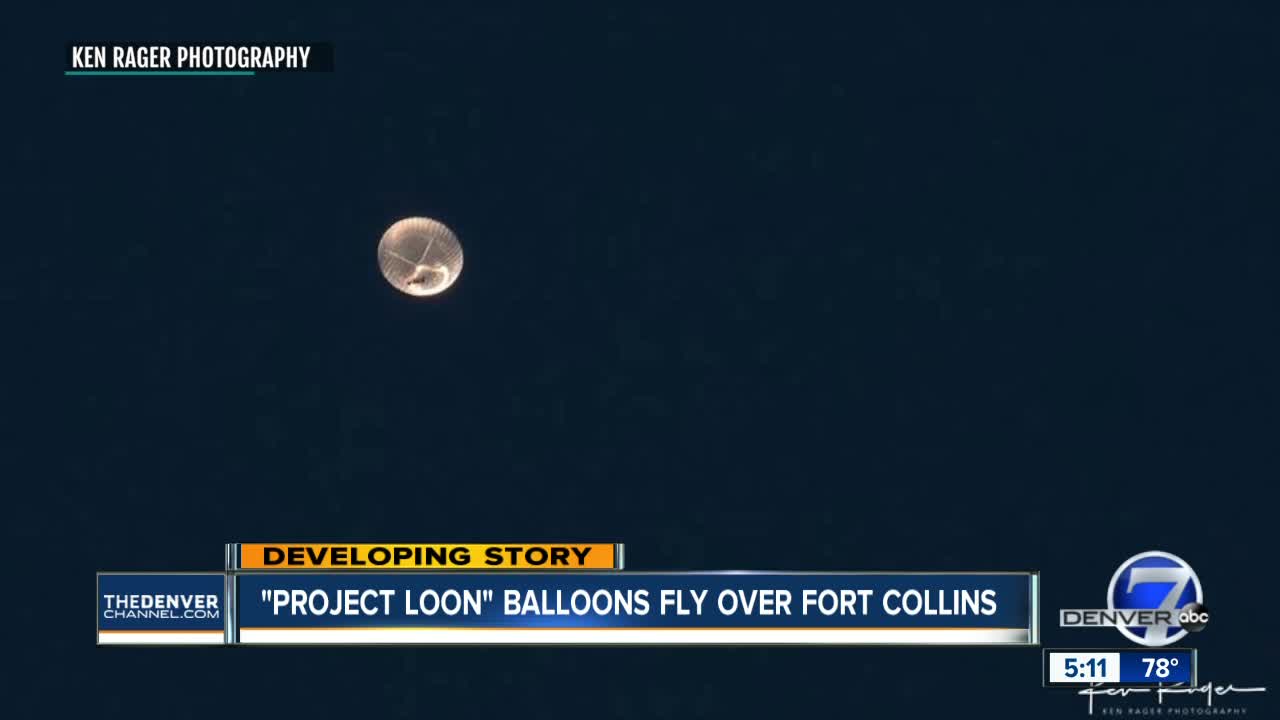 White lights in the sky over Fort Collins turn out to be Google's Project Loon Balloon