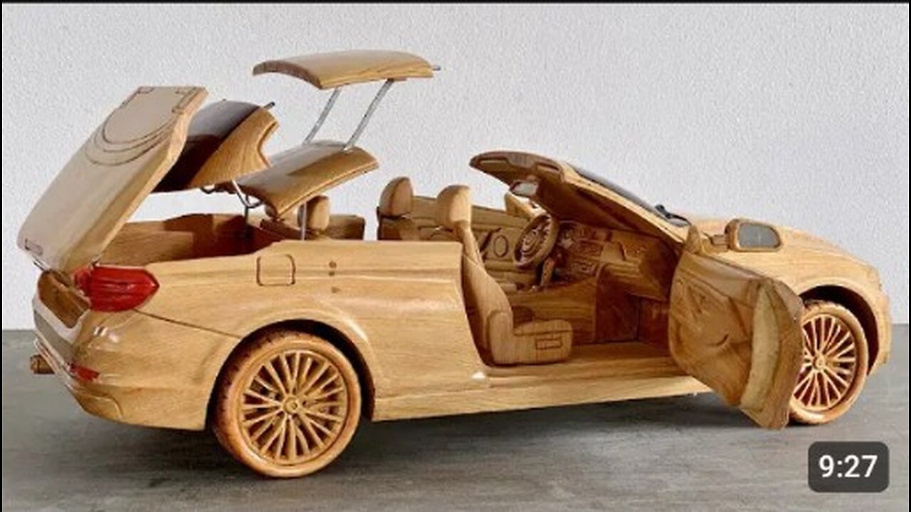 Wood Carving - BMW 420i Convertibles - Woodworking Art