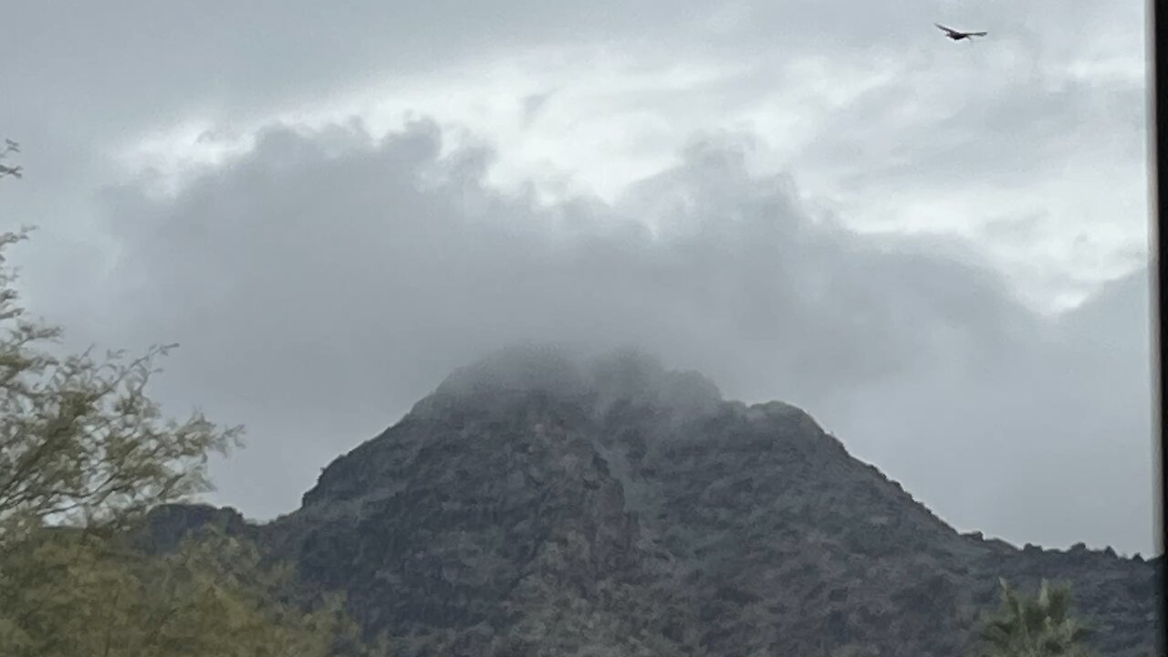 Piestewa Peak photo and artwork side by side