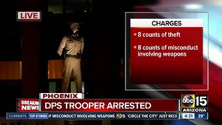 DPS trooper arrested on weapons and theft charges