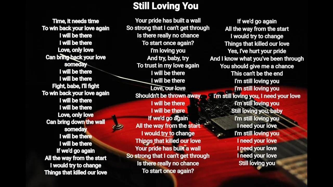 Still Loving you - Scorpions lyrics HQ