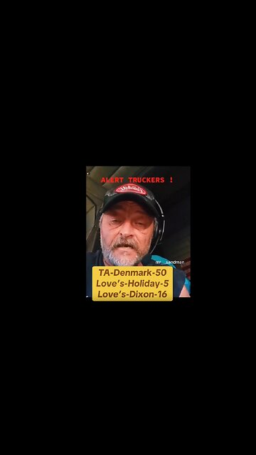 TRUCKER ALERT - TIRE SLASHING AT TRUCK STOPS