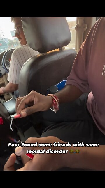 He start bringing fire to crackers in Car