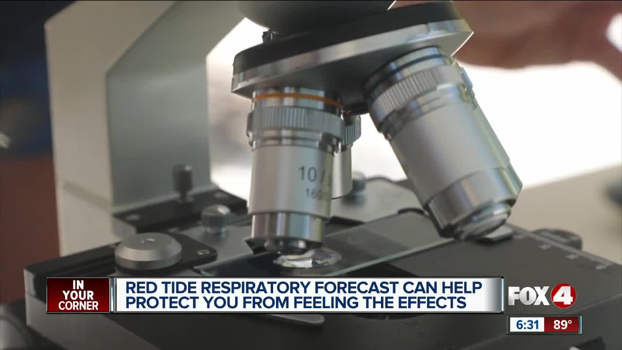 New red tide respiratory forecast
