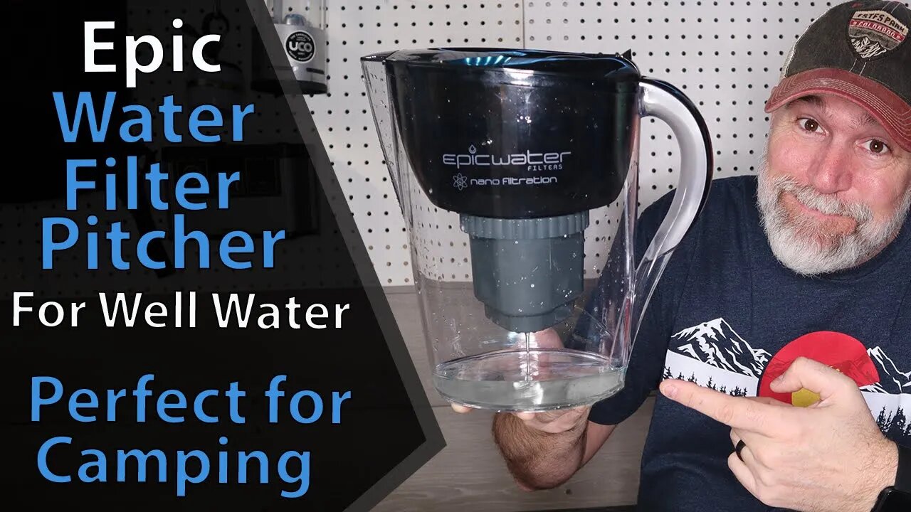 Water Filter Pitcher for Well Water / Camping, Vanlife, and Overland