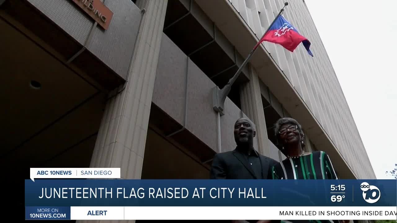 Juneteenth flag raised at San Diego City Hall