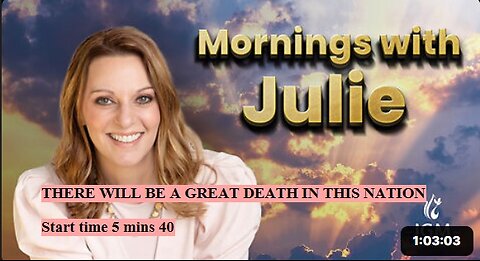 Julie Green subs THERE WILL BE A GREAT DEATH IN THIS NATION