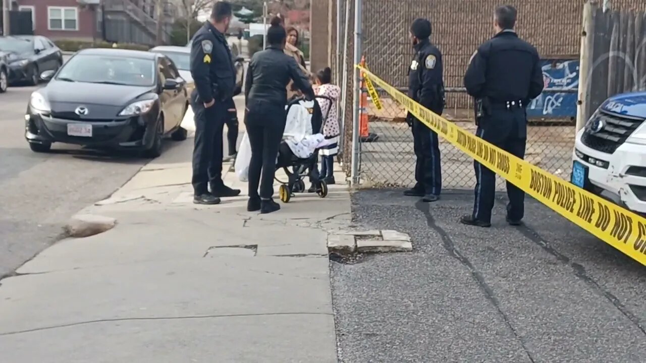 Boston police investigating a possible homicide at the old Walgreens in Roxbury