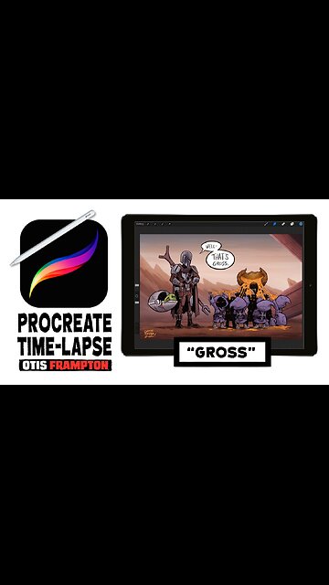 THE MANDALORIAN Procreate Time-Lapse!