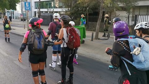 Patinando ⛸💨🌟 Ruta Playera 2022🌟 📍 Antes de paso nivel Esc. Militar 🌎 Santiago Chile 📅 08.01.2022