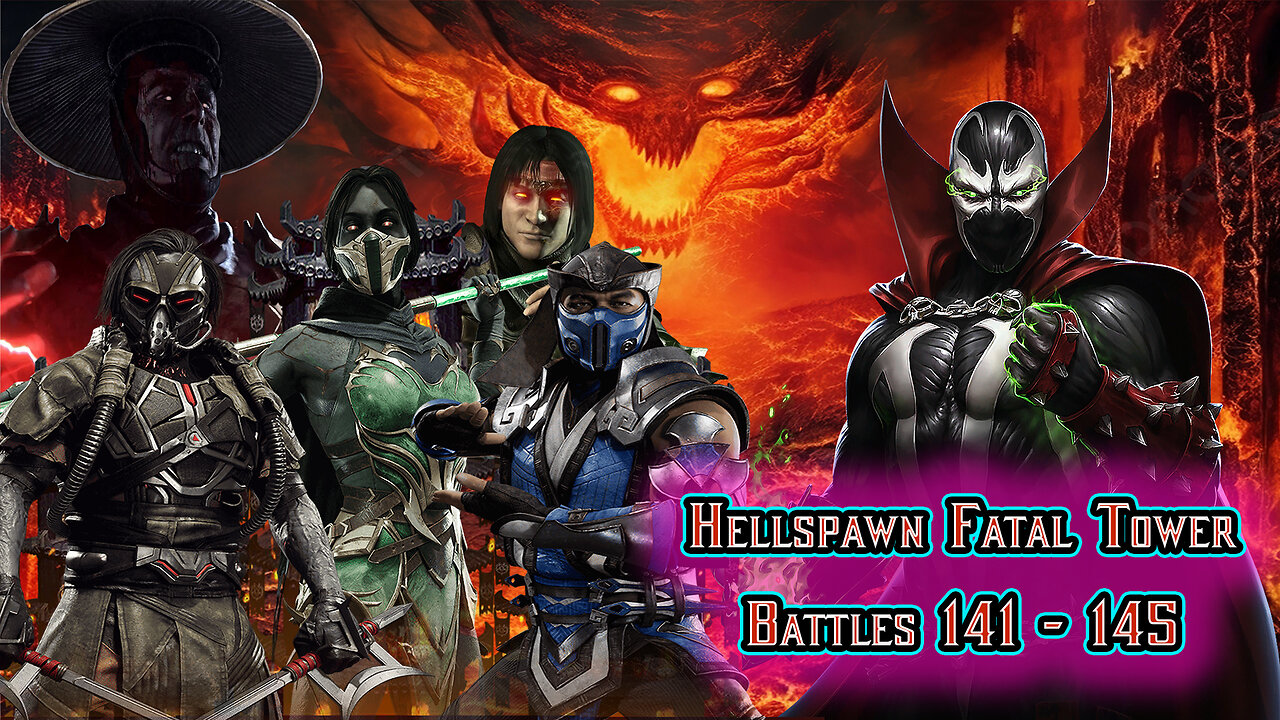 MK Mobile. Hellspawn Fatal Tower - Battles 141 - 145