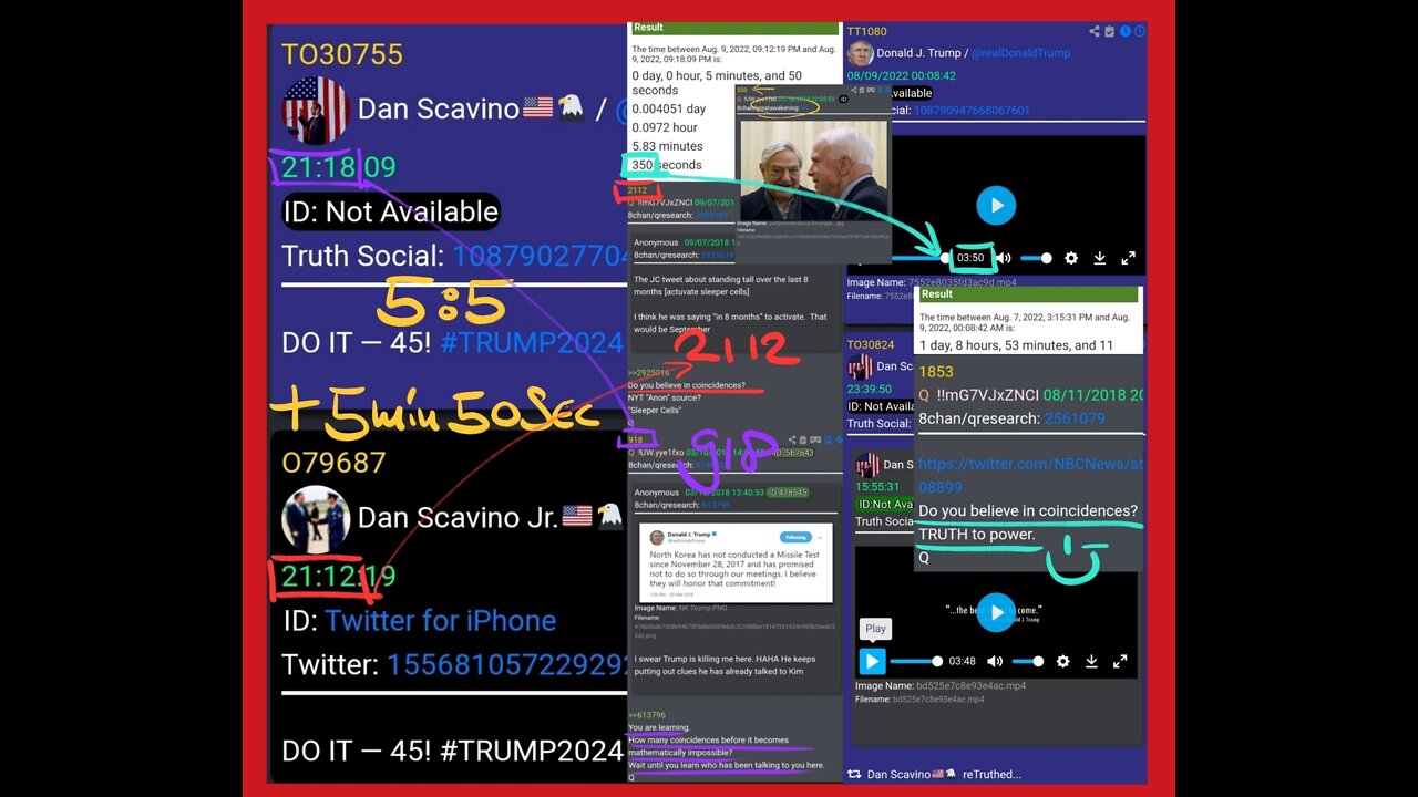 Scavino & DJT Crumbs! 08/09/22, PART 2