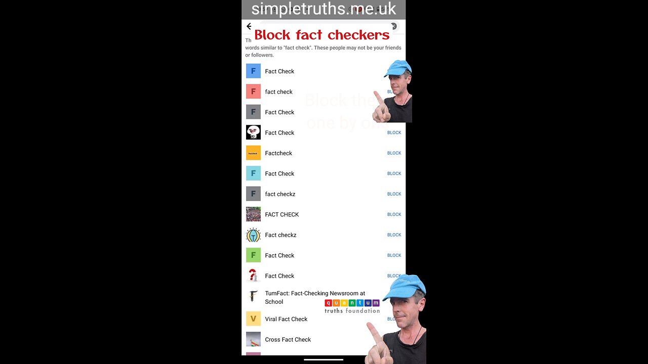 How to block fact checkers