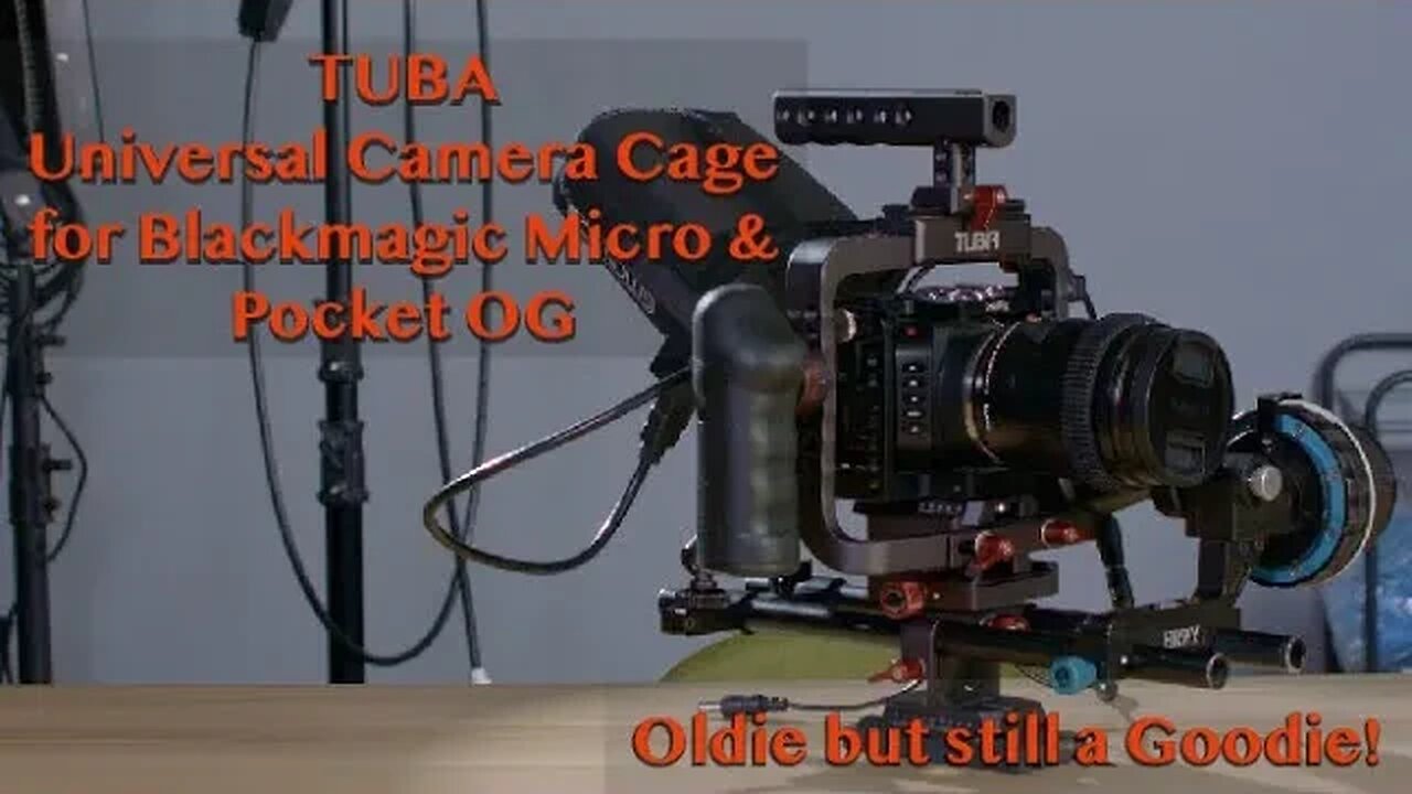 Tuba Universal Camera Cage for DSLR, Blackmagic Pocket OG, & Micro Cinema Cameras. #sony #panasonic