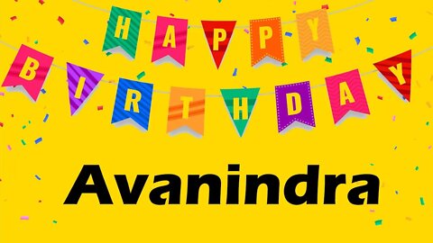 Happy Birthday to Avanindra - Birthday Wish From Birthday Bash