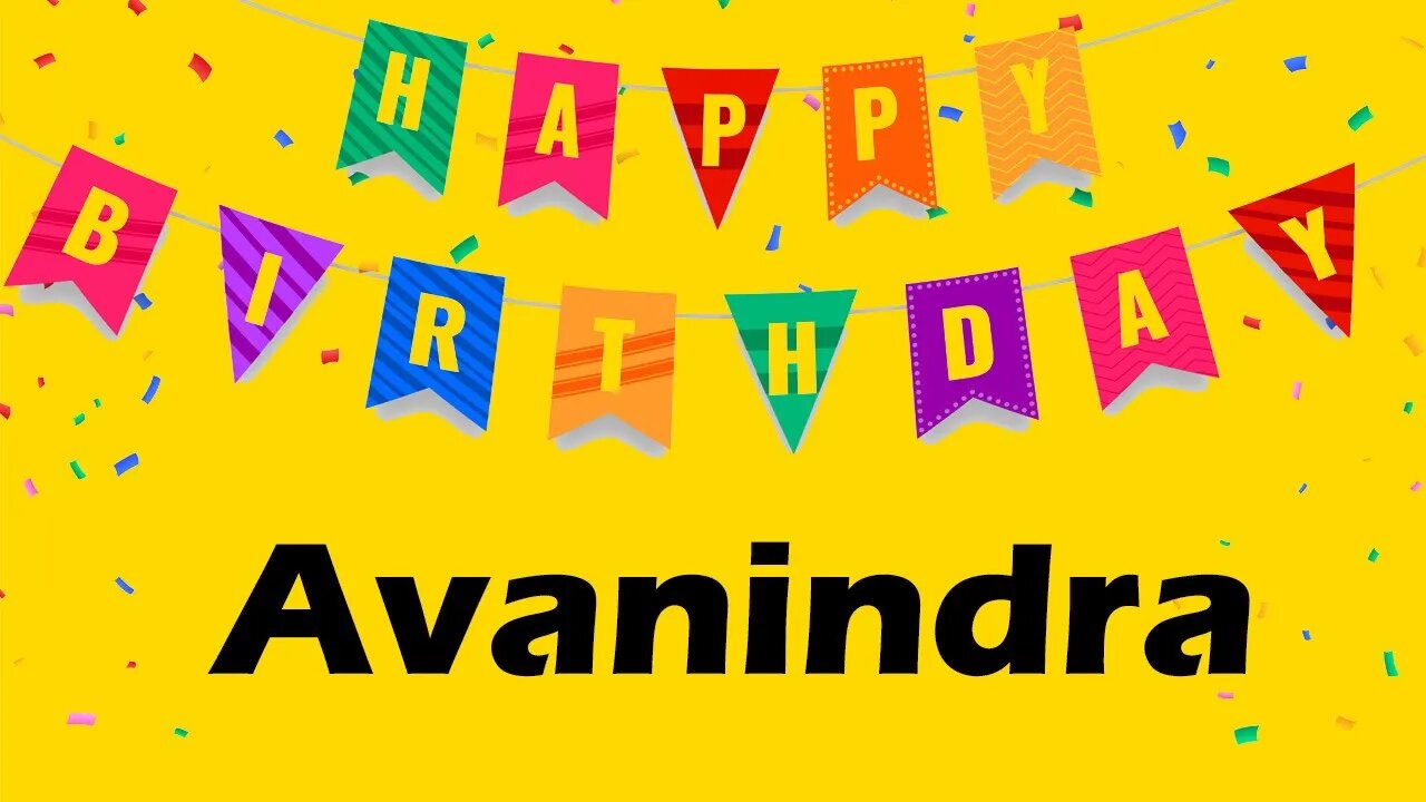 Happy Birthday to Avanindra - Birthday Wish From Birthday Bash