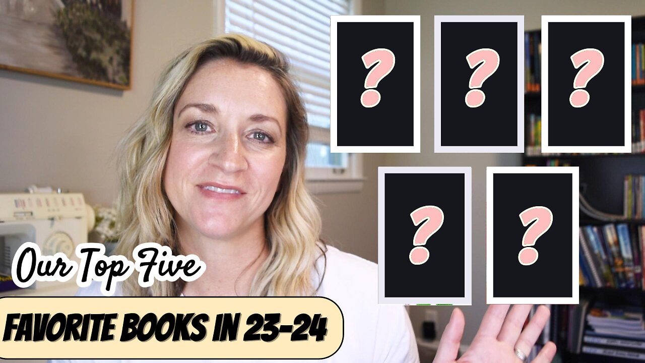 Countdown of our top 5 books we read during our 23-24 homeschool year! | Great for 4th & 5th grade!