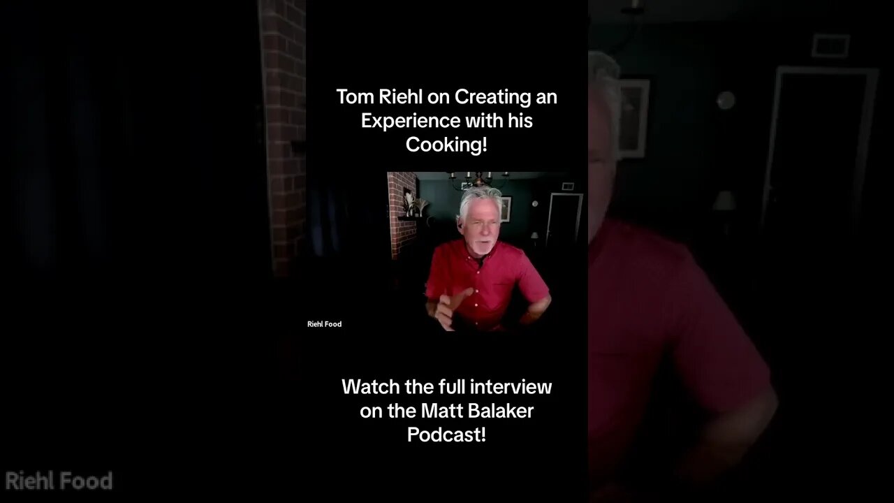 Chef Tom Riehl on Creating an Experience with his Cooking #shorts