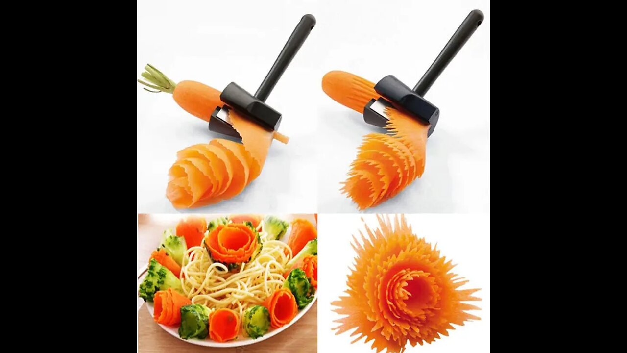 Spiral Cutter Carrot Radish Potato Slicer Fruits Peeler Carving Flower Device