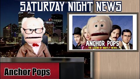 Saturday Night News with Anchor Pops