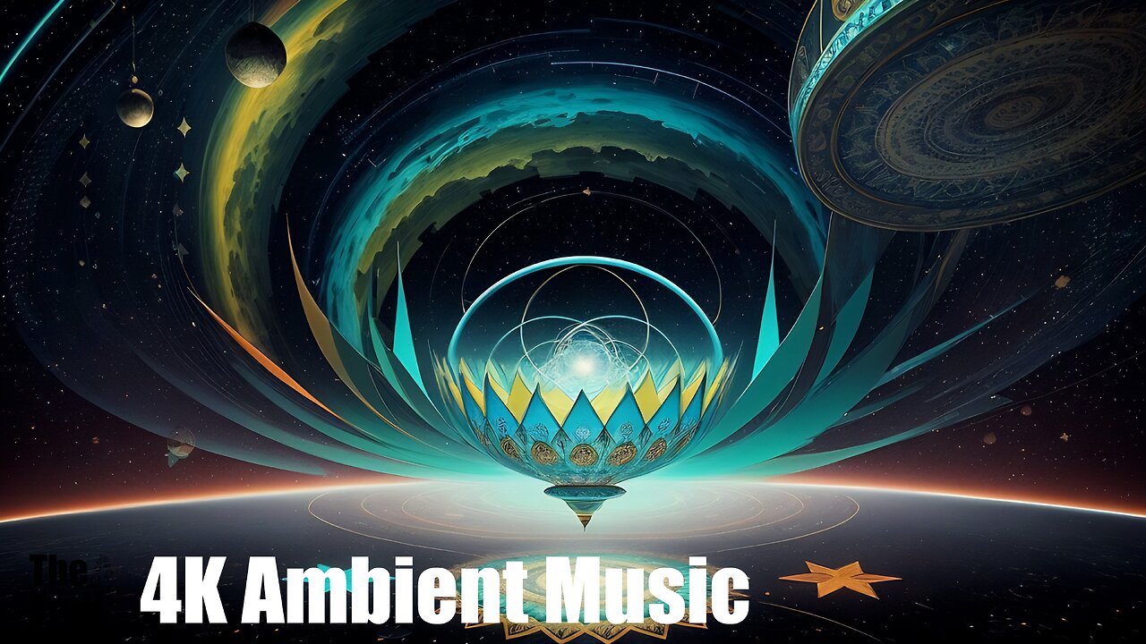 Ambient Music - Dream a Dream | (AI) Reactive 3D | Kaleidoscope Visual Meditation 05 Ethereal