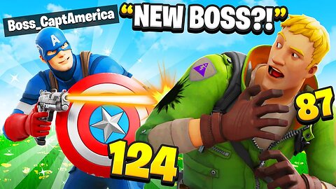 I Pretended To Be BOSS Captain America In Fortnite