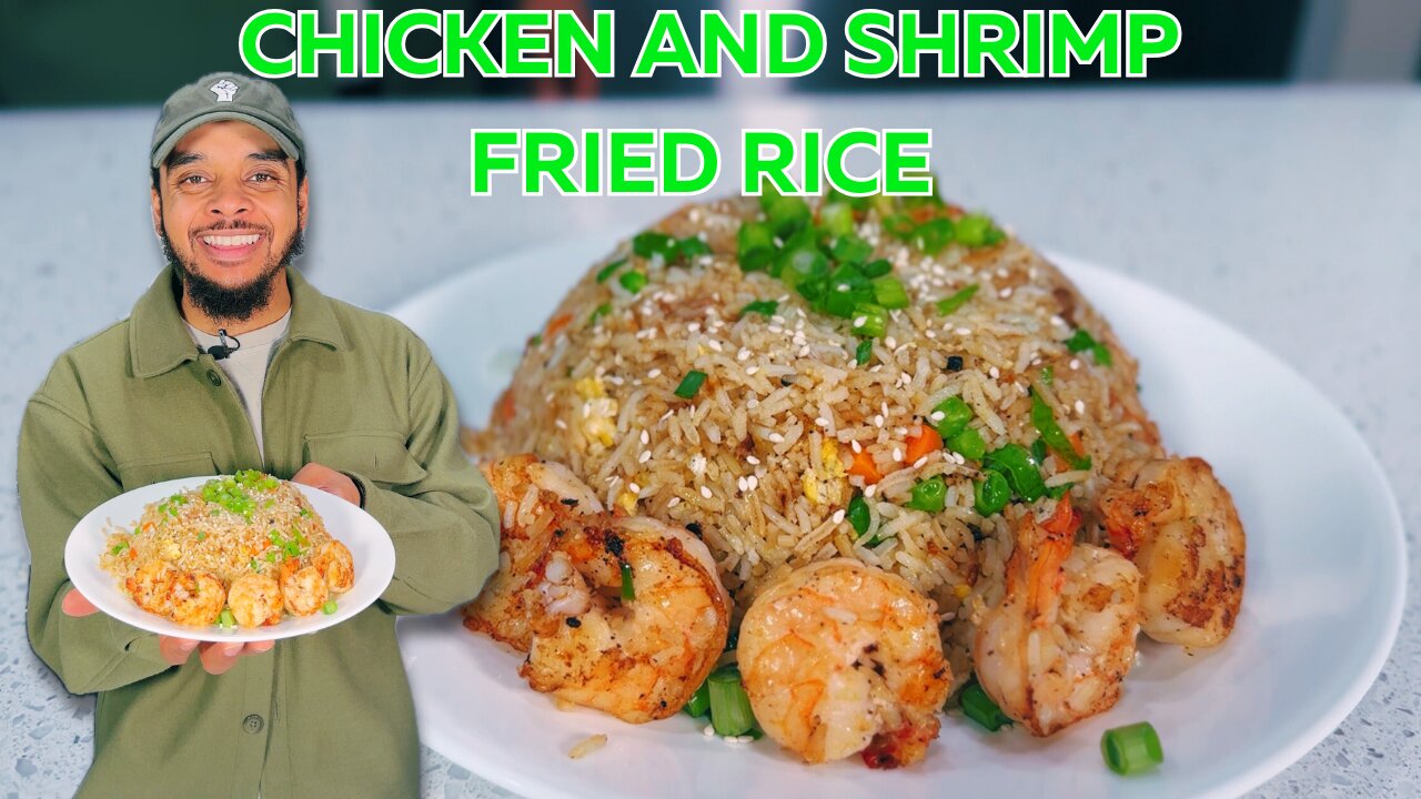 Homemade Chicken and Shrimp Fried Rice Recipe | Flavorful Asian-Inspired Delight!