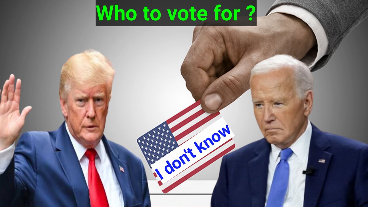 Election, USA With Whom ? Joe Biden vs Donald Trump