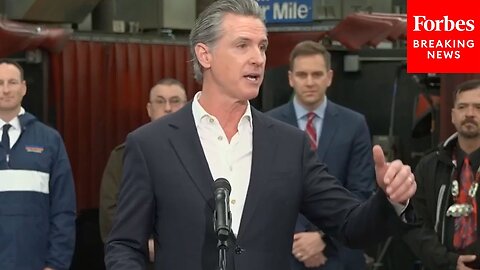 California Gov. Gavin Newsom Holds Press Briefing To Promote Career Programs For Veterans