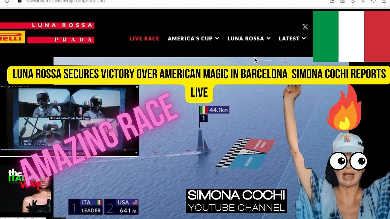 blocked on Youtube - Amazing Race! America's Cup Luna Rossa Secures Victory Over American Magic