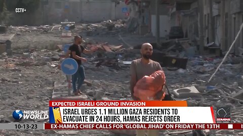 Israel urges 1.1 million Gaza residents to evacuate in 24 hours, Hamas rejects order