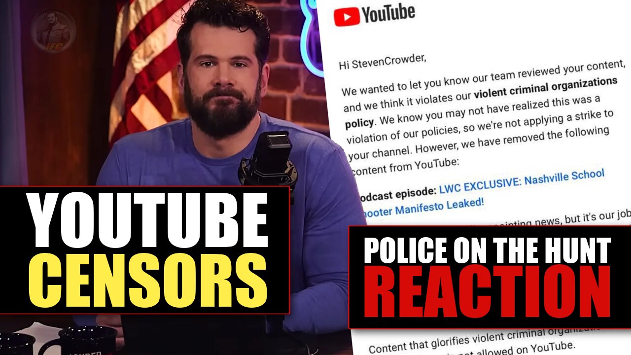 🔴JFG LIVE [ REACTION] Discussion Youtube Censors | Police " Investigating "