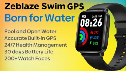 Zeblaze GPS Swim SmartWatch Unboxing pk Garmin Venu Sq