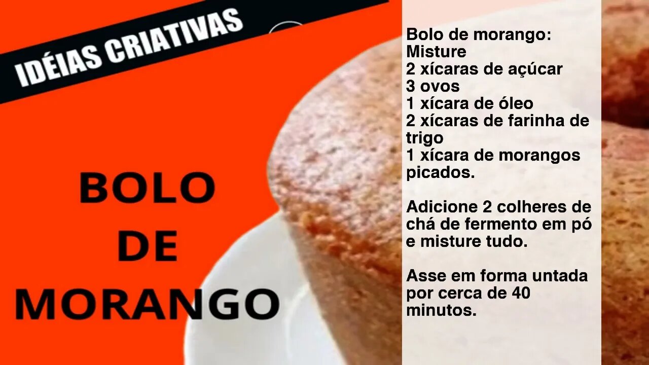 Bolo de morango