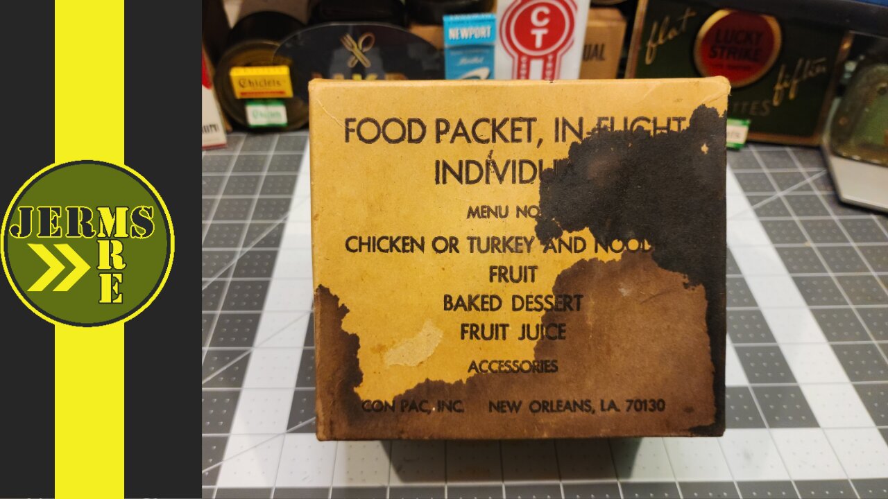 YUCK!! 1970's Food Packet, In-Flight, Individual Chicken or Turkey and Noodles MRE Review