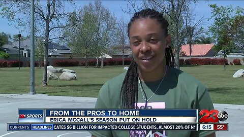 Local WNBA player back in Bakersfield until basketball returns