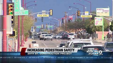 Construction on 29th St. near 8th Ave. will to bring more safety for pedestrians