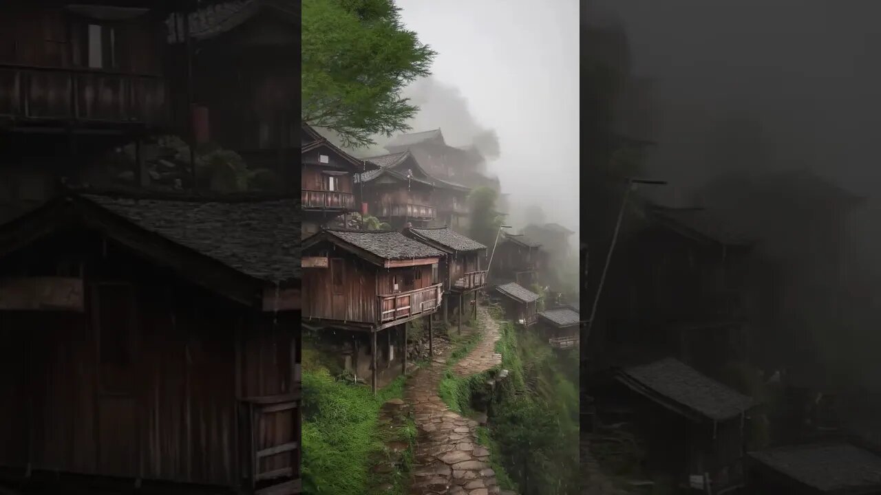 雨声白噪音深度睡眠：乡村老屋下雨声催眠曲帮助消除压力，让你更容易入睡进入深度睡眠BGM#rainsounds #rain #sleep #sleepmusic #shortsvideo #shorts