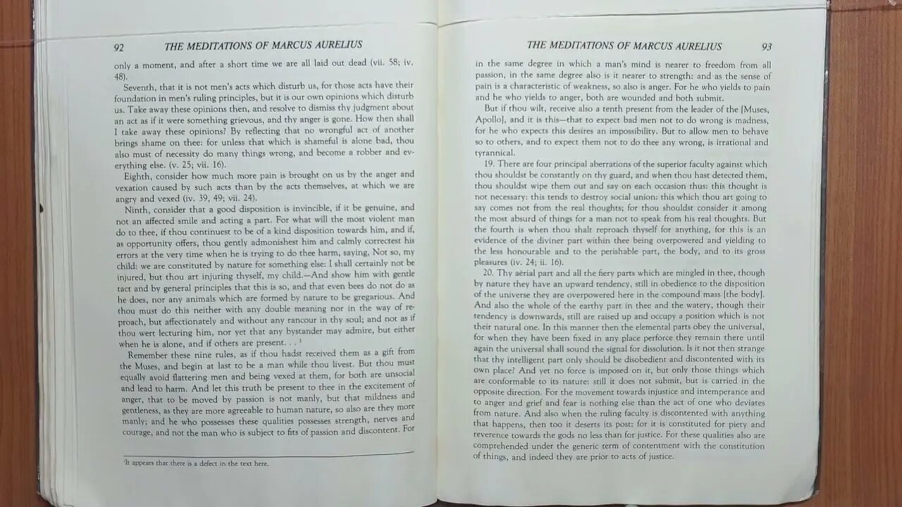 Meditations of Marcus Aurelius 17 Translation G. Long 1993 Audio/Video Book (Stoicism) S17