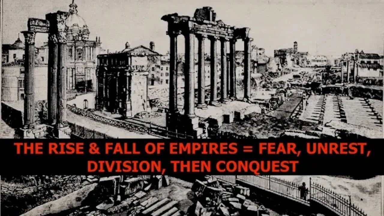 The Rise & Fall of Empires is Fear, Unrest, Division then Conquest, Ronnie McMullen