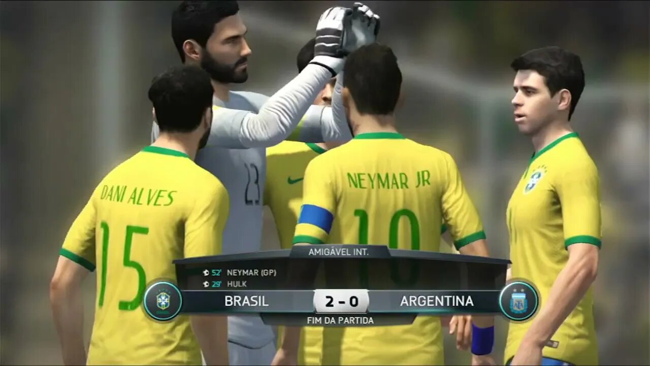 FIFA 16 | Jogando Brasil X Argentina - Jogo Livre - PS3