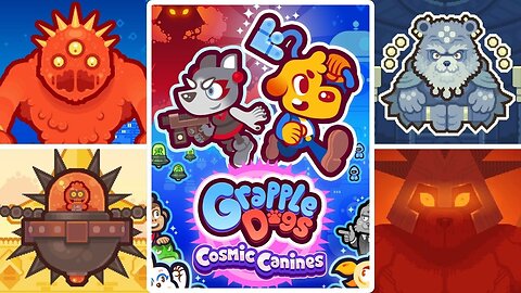 Grapple Dogs: Cosmic Canines - All Bosses + Ending