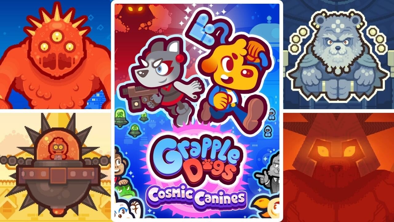 Grapple Dogs: Cosmic Canines - All Bosses + Ending